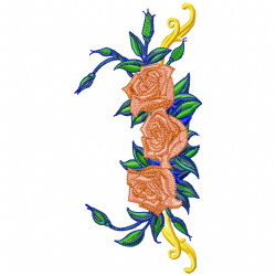 Flowers And Tree Embroidery Design 1 Flowers And Tree Embroidery Design 1